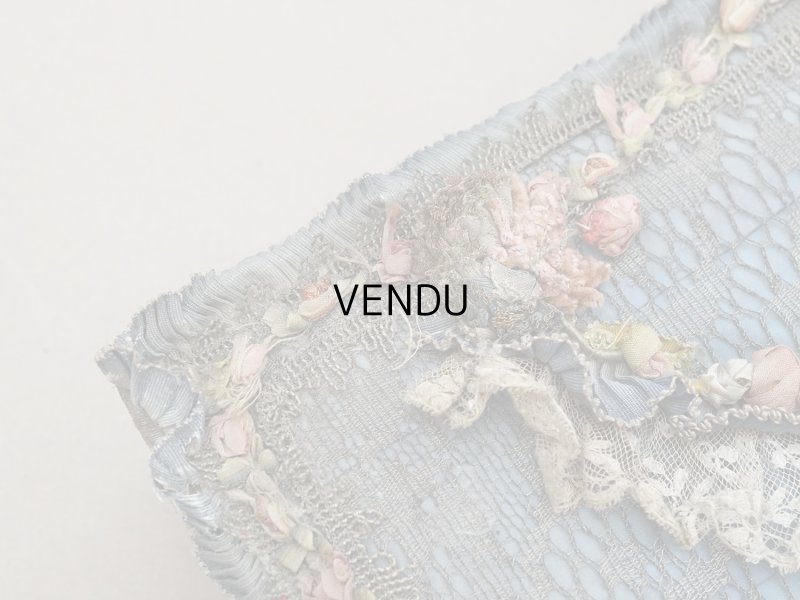 画像9: 【セール対象外】【クーポン対象外】アンティーク シルク製 ロココモチーフ&ロココトリム 大きなカルトナージュボックス 37×24×6.5cm