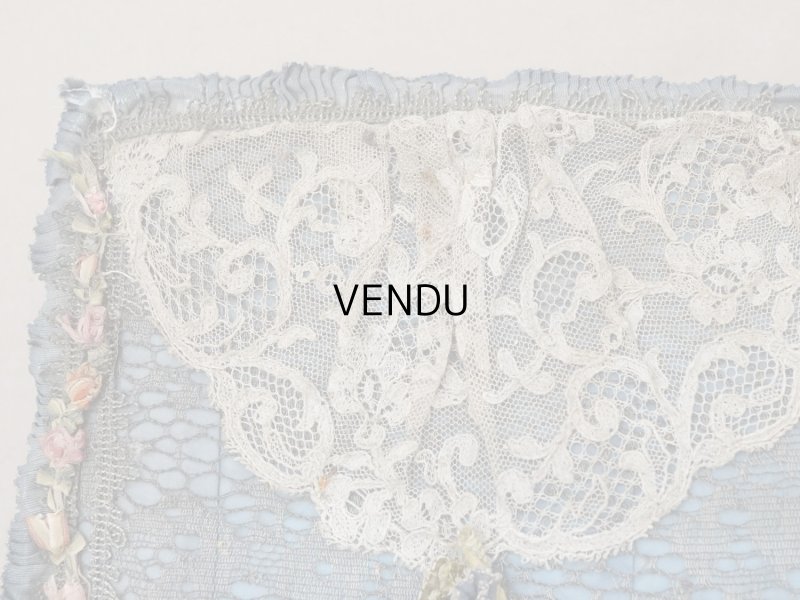 画像7: 【セール対象外】【クーポン対象外】アンティーク シルク製 ロココモチーフ&ロココトリム 大きなカルトナージュボックス 37×24×6.5cm