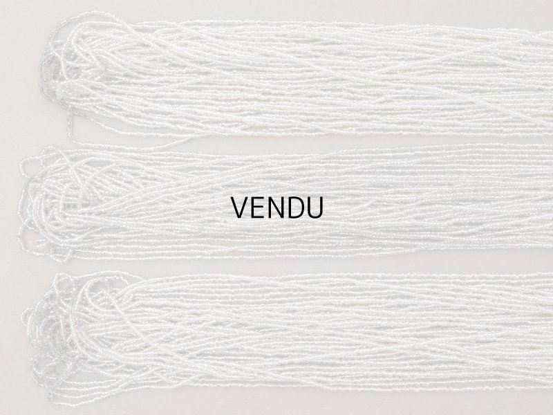 画像7: アンティーク シードビーズ クリア&シルバー ガラス製 38〜40g