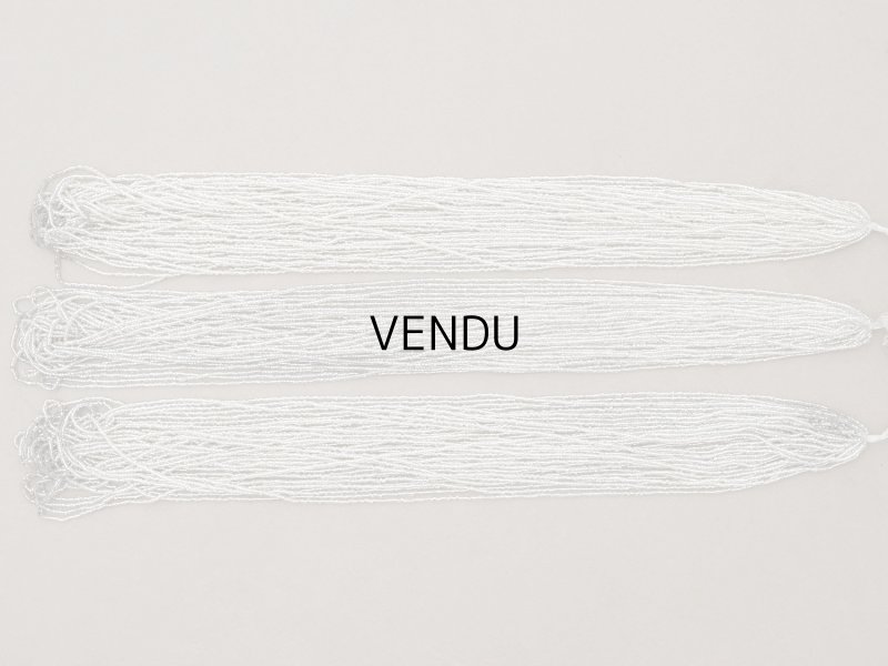 画像6: アンティーク シードビーズ クリア&シルバー ガラス製 38〜40g