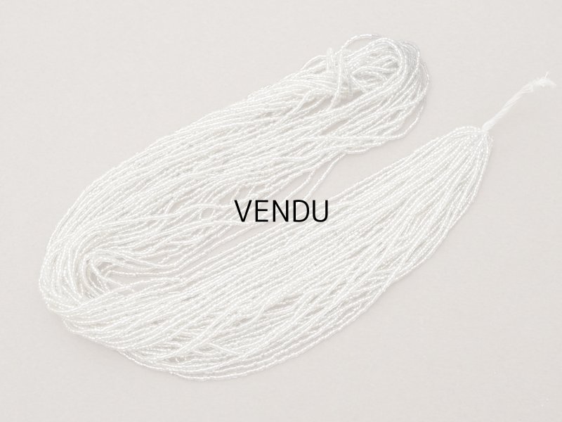 画像5: アンティーク シードビーズ クリア&シルバー ガラス製 38〜40g