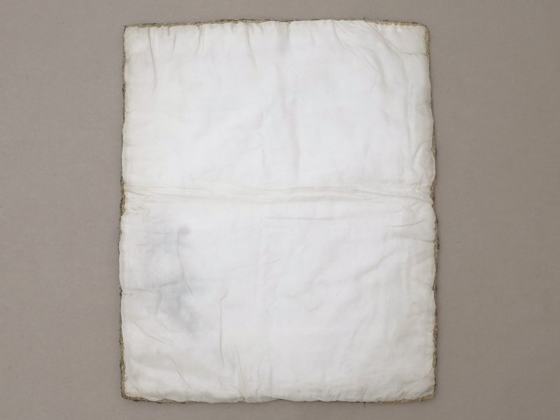 画像6: アンティーク シルク製 ポシェット ロココトリム＆レース ハンキーケース