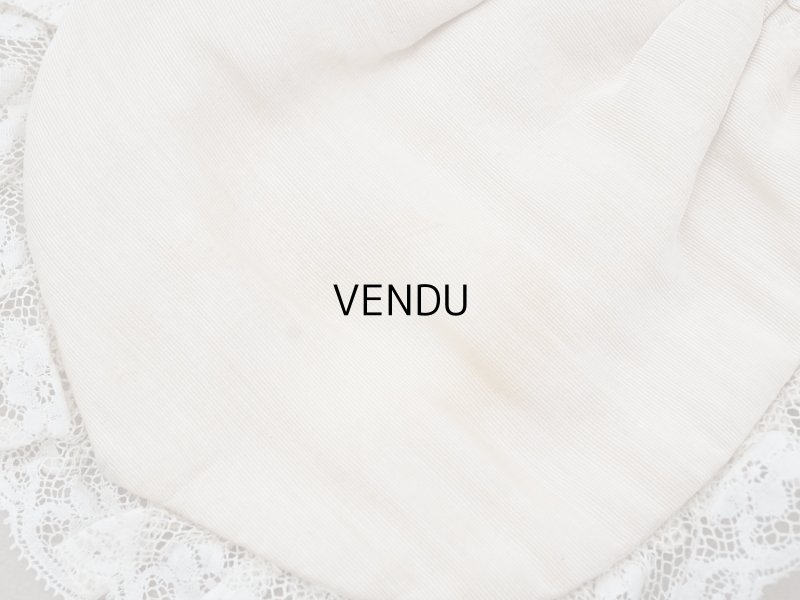 画像11: アンティーク 初聖体のオモニエール 淡いグレイッシュピンク 手刺繍 & レース