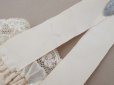 画像10: アンティーク 初聖体のオモニエール 淡いグレイッシュピンク 手刺繍 & レース
