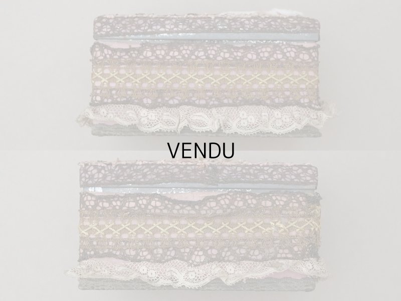 画像7: アンティーク ロココモチーフ付 お菓子箱 パウダーピンク