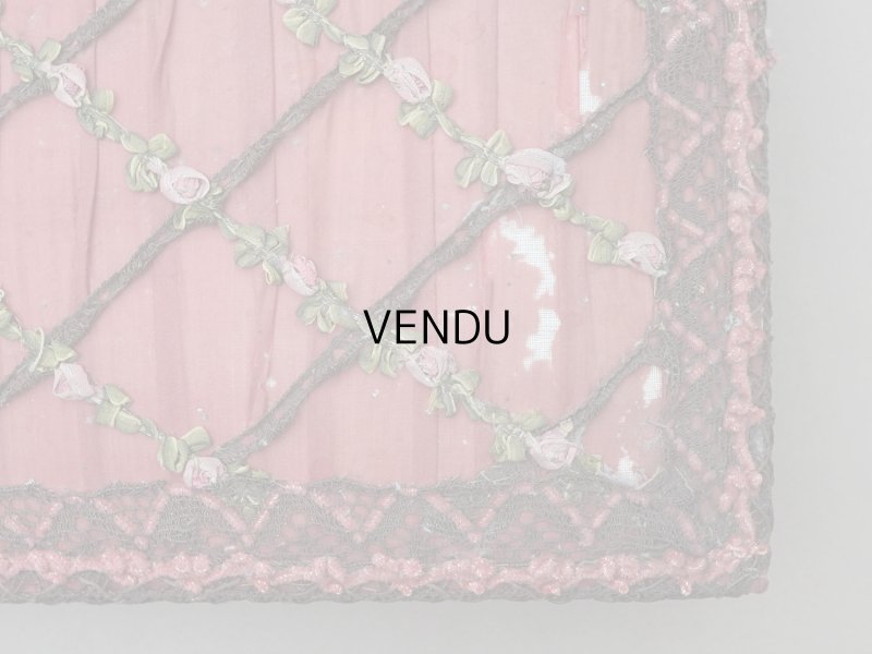 画像6: アンティーク ロココトリム付 カルトナージュボックス チェリーピンク