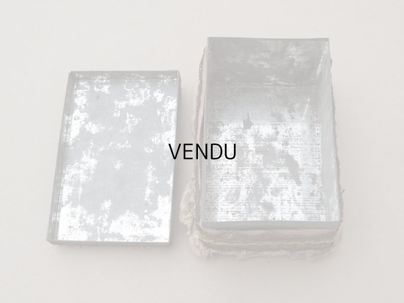 画像5: アンティーク ロココモチーフ付 お菓子箱 パウダーピンク