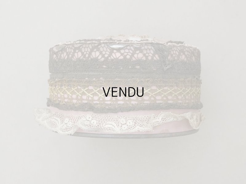 画像5: アンティーク ロココモチーフ付 お菓子箱 パウダーピンク