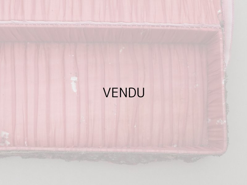 画像11: アンティーク ロココトリム付 グローブボックス チェリーピンク カルトナージュボックス 