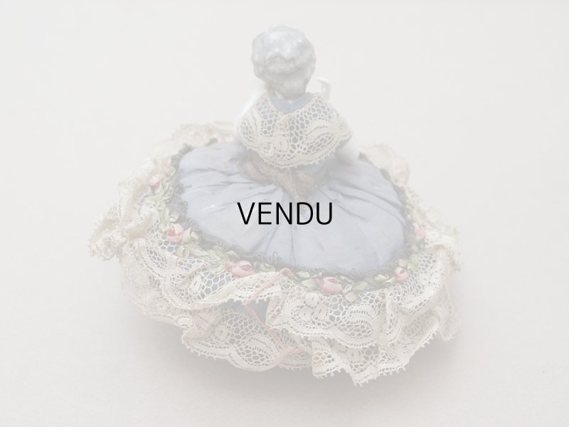 画像7: アンティーク 薔薇のロココトリム付 ピンクッション ハーフドール