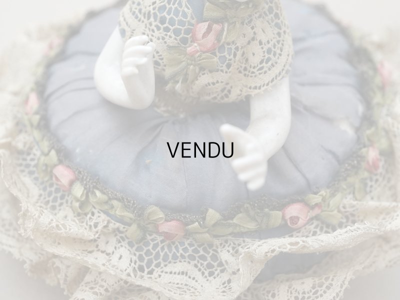 画像5: アンティーク 薔薇のロココトリム付 ピンクッション ハーフドール