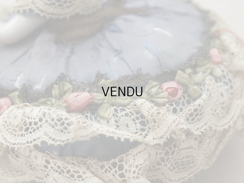 画像6: アンティーク 薔薇のロココトリム付 ピンクッション ハーフドール