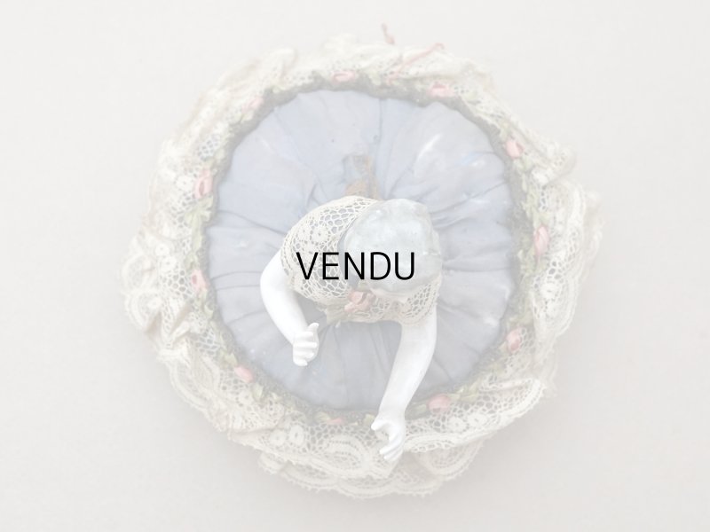 画像3: アンティーク 薔薇のロココトリム付 ピンクッション ハーフドール