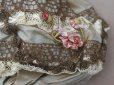 画像6: アンティーク ミラー付 舞踏会用 オモニエール 薔薇のロココモチーフ付 サフィレットブルー