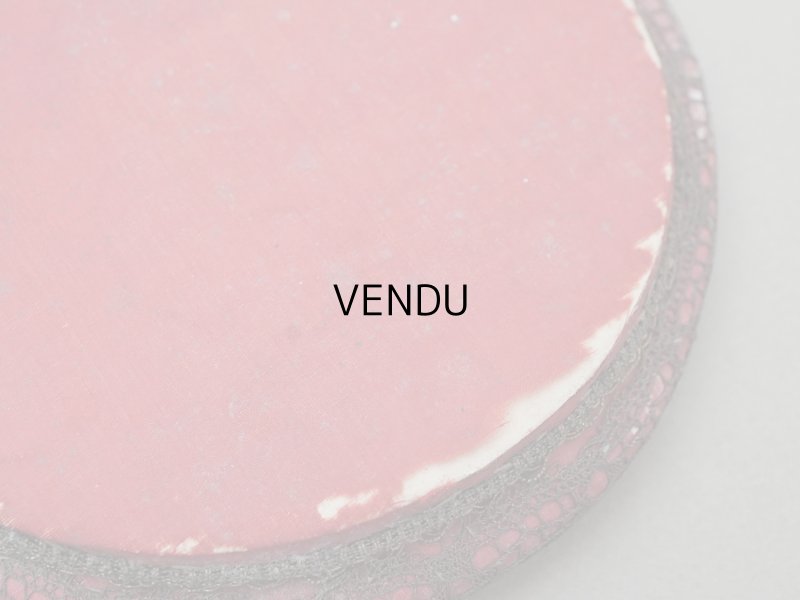 画像6: アンティーク 薔薇のロココモチーフ付 ハンドミラー