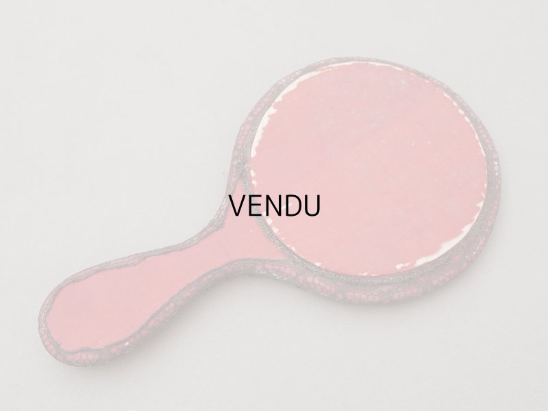 画像5: アンティーク 薔薇のロココモチーフ付 ハンドミラー