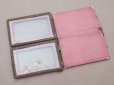 画像7: ＊蚤の市＊アンティーク フォトフレーム 薔薇のロココトリム付き シルク製 