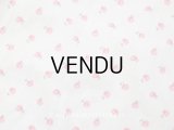 アンティーク ピンクの薔薇模様 コットン製 エプロン ファブリック 