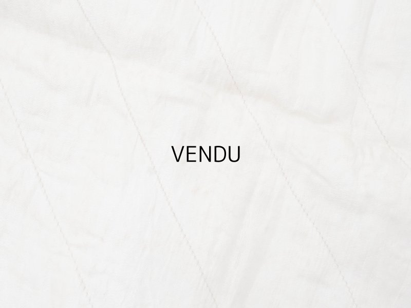 画像12: アンティーク シルク製 花かごのリボン刺繍入り ハンキーケース ハンカチ用ポシェット フラワーバスケット