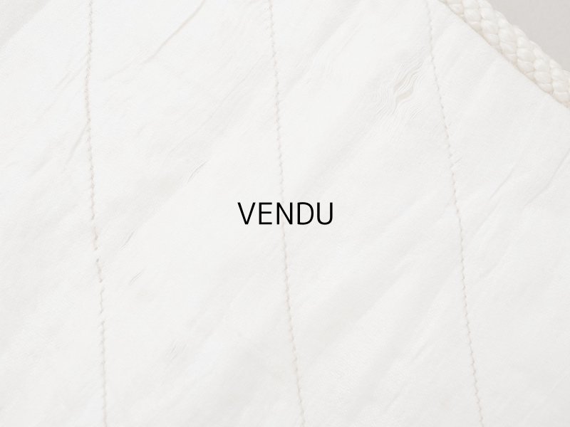 画像18: アンティーク シルク製 花かごのリボン刺繍入り ハンキーケース ハンカチ用ポシェット フラワーバスケット