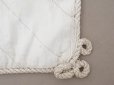 画像16: アンティーク シルク製 花かごのリボン刺繍入り ハンキーケース ハンカチ用ポシェット フラワーバスケット