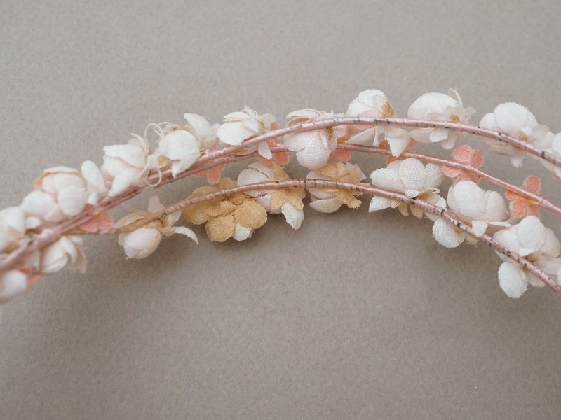 画像5: アンティーク ティアラ パウダーピンクの小さな薔薇&勿忘草 花冠