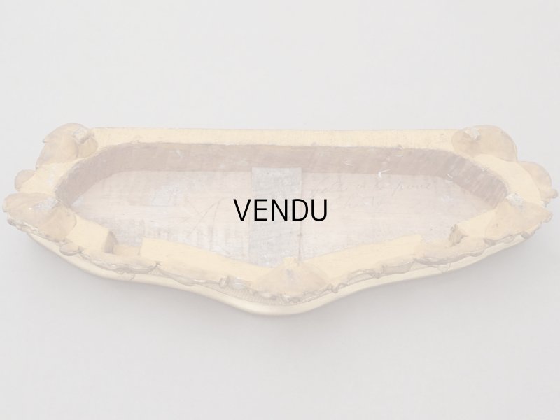 画像5: 19世紀 アンティーク ロカイユ装飾の台座 コーヒーブラウンのベルベット