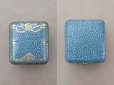 画像3: アンティーク 薔薇とリボンのガーランド リングケース ジュエリーボックス スモーキーブルー