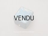 アンティーク 薔薇とリボンのガーランド リングケース ジュエリーボックス スモーキーブルー