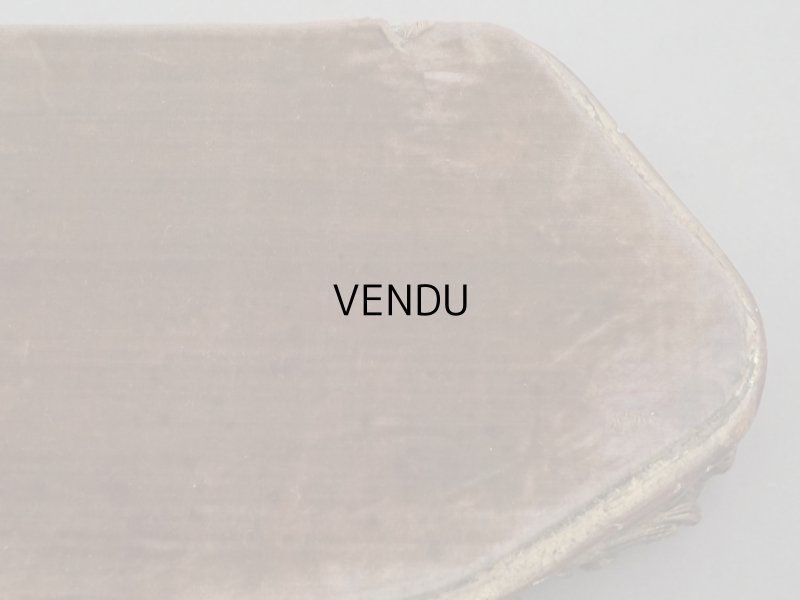 画像4: 19世紀 アンティーク ロカイユ装飾の台座 コーヒーブラウンのベルベット