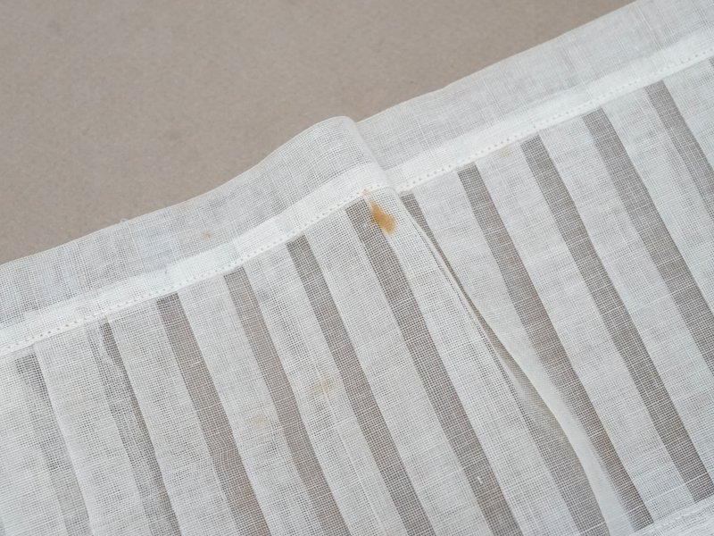 画像5: 1900年頃 アンティーク 幅広 ドレスの裾  レース付き プリーツ 幅19.5cm コットンオーガンジー ドレスパーツ