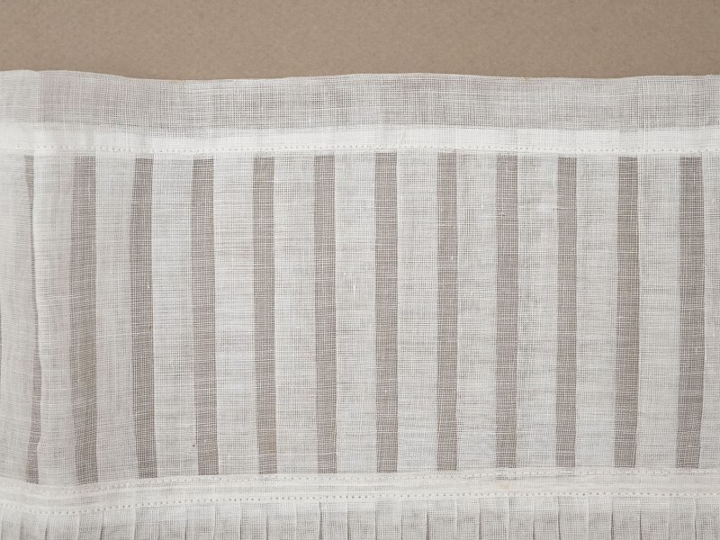 画像3: 1900年頃 アンティーク 幅広 ドレスの裾  レース付き プリーツ 幅19.5cm コットンオーガンジー ドレスパーツ