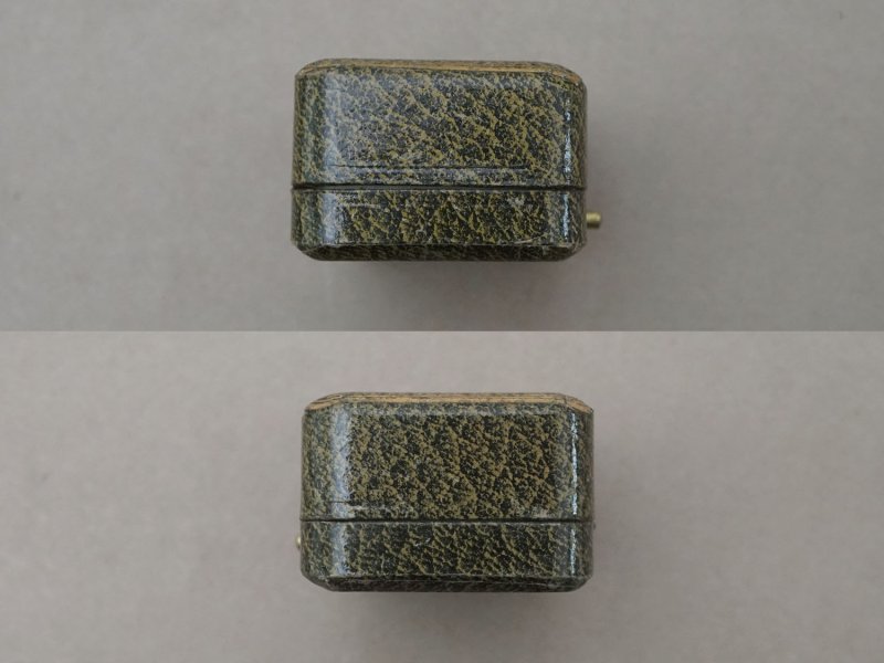 画像4: アンティーク 金彩入り ピアス用 ジュエリーボックス グリーン