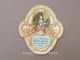 画像1: アンティーク パフュームラベル 薔薇とリボンのメダイヨン EAU DE COLOGNE VIEILLE FRANCE - LORENZY PALANCA PARIS - (1)
