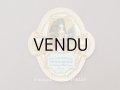 アンティーク パフュームラベル 薔薇とリボンのメダイヨン EAU DE COLOGNE VIEILLE FRANCE - LORENZY PALANCA PARIS -