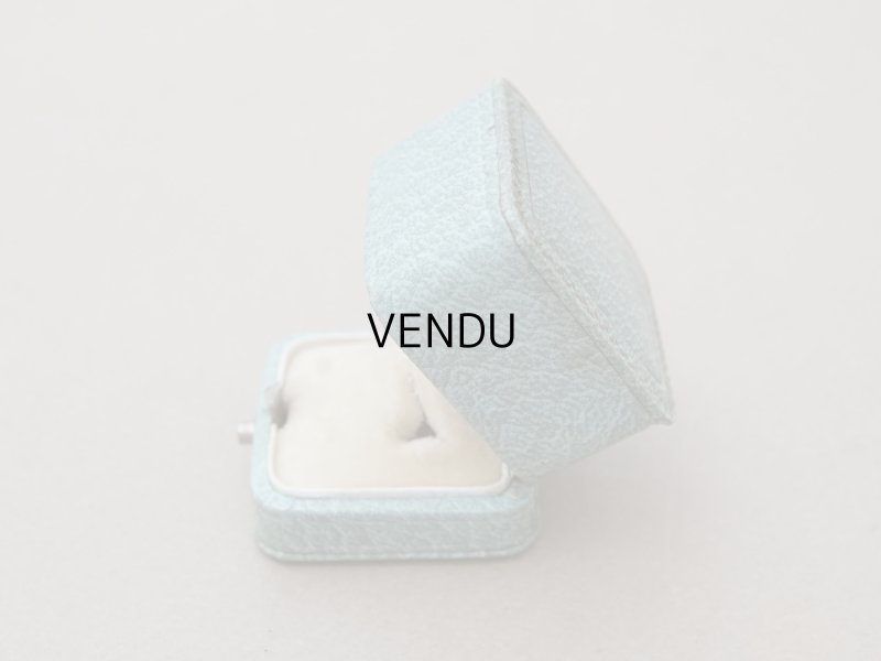 画像3: アンティーク リングケース ジュエリーボックス グレイッシュブルー