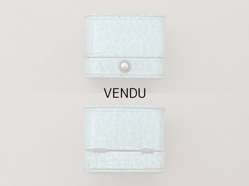 画像7: アンティーク リングケース ジュエリーボックス グレイッシュブルー