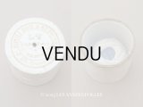 アンティーク 硝子の蓋 スレッドケース 糸箱 ホワイト - L.V PARIS -