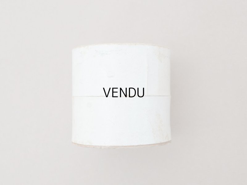 画像6: アンティーク 硝子の蓋 スレッドケース 糸箱 ホワイト - L.V PARIS -