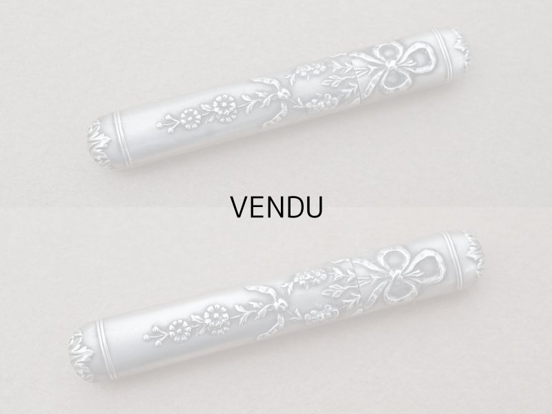 画像4: アンティーク シルバー製 リボン＆花のガーランド ソーイングセット 裁縫道具