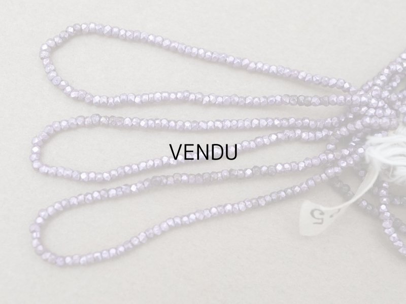 画像6: アンティーク メタル製 極小 カット入り ビーズ 紫 パープルグレイ メタルビーズ キャビアビーズ