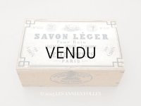 アンティーク ソープボックス 大きな木箱 SAVON LEGER POUR BAIN - GELLE FRERES PARIS -