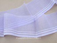 アンティーク ドレスの裾  プリーツ 幅12.5〜13cm ラヴェンダー コットンオーガンジー