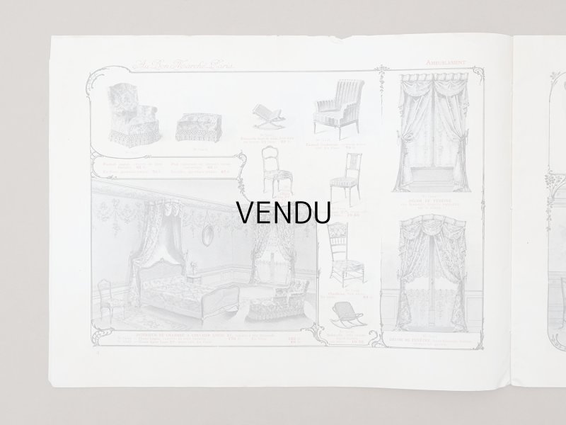 画像6: アンティーク ボンマルシェ インテリア 家具のカタログ  ALBUM DES AMEUBLEMENTS - AU BON MARCHE -