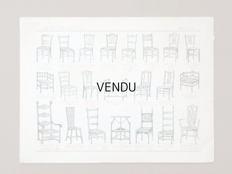 画像4: アンティーク ボンマルシェ インテリア 家具のカタログ  ALBUM DES AMEUBLEMENTS - AU BON MARCHE -