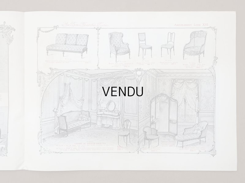 画像9: アンティーク ボンマルシェ インテリア 家具のカタログ  ALBUM DES AMEUBLEMENTS - AU BON MARCHE -