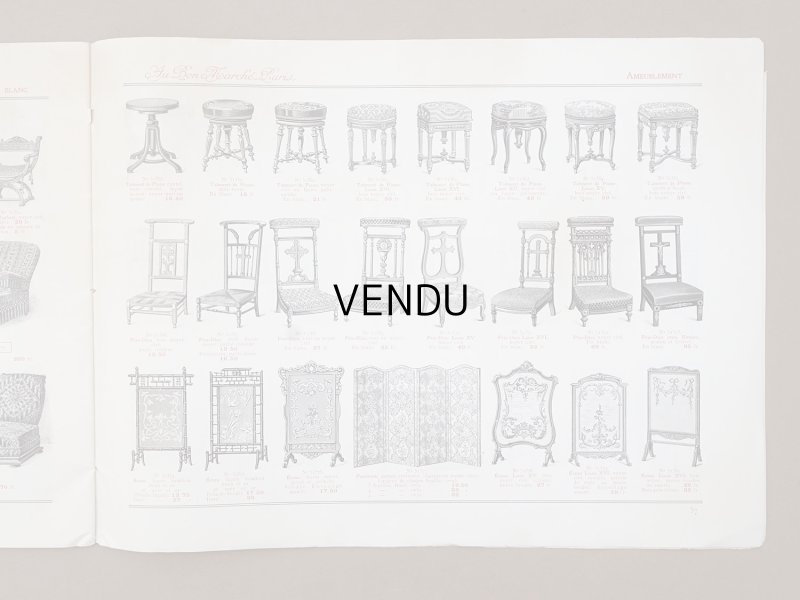 画像13: アンティーク ボンマルシェ インテリア 家具のカタログ  ALBUM DES AMEUBLEMENTS - AU BON MARCHE -