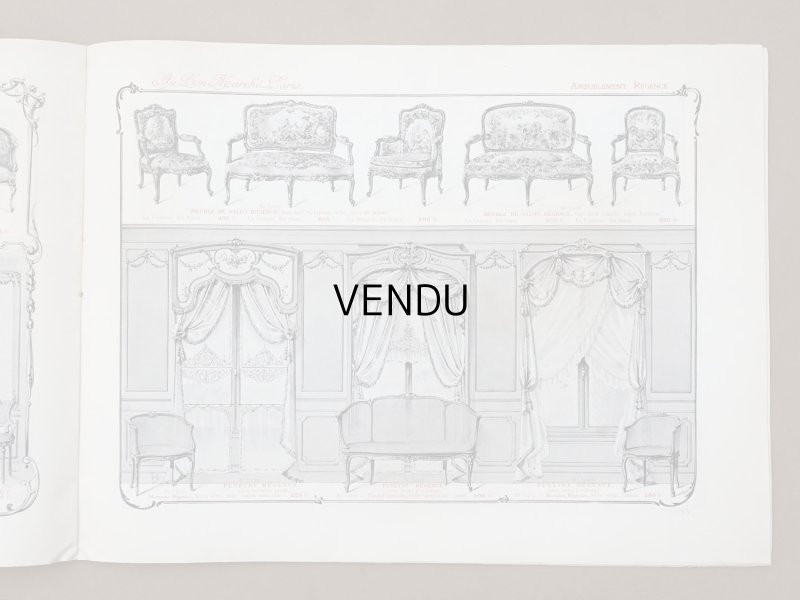 画像10: アンティーク ボンマルシェ インテリア 家具のカタログ  ALBUM DES AMEUBLEMENTS - AU BON MARCHE -