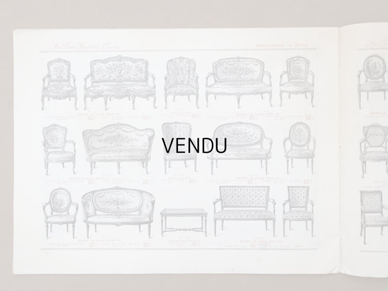 画像12: アンティーク ボンマルシェ インテリア 家具のカタログ  ALBUM DES AMEUBLEMENTS - AU BON MARCHE -