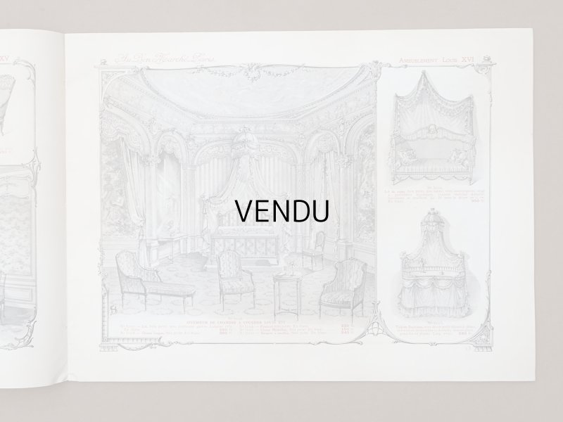 画像8: アンティーク ボンマルシェ インテリア 家具のカタログ  ALBUM DES AMEUBLEMENTS - AU BON MARCHE -